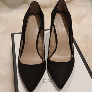 Saks fifth ave suede heels